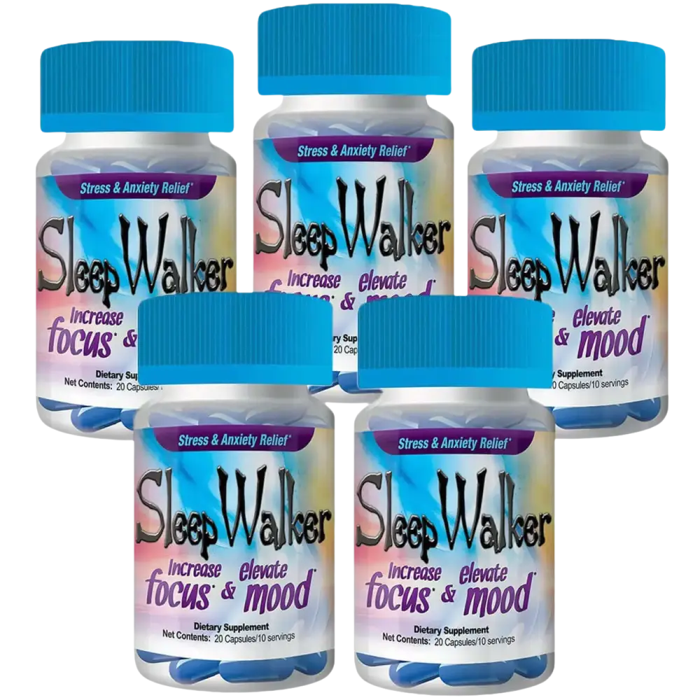 100 Capsules Sleep Walker Mood Enhancer 5 Bottles of 20 Red Dawn Pill Caps Georgia Wholesale