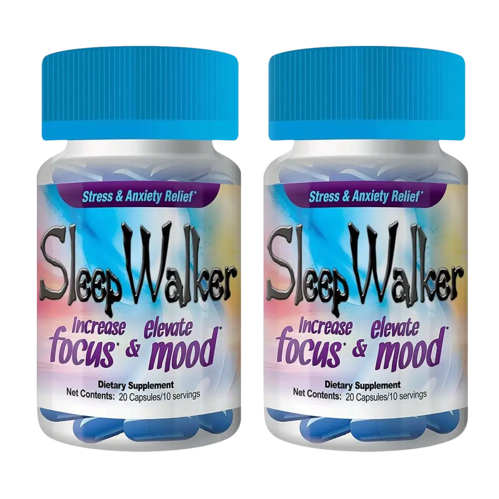 120 Capsules Sleep Walker Mood Enhancer 6 Bottles of 20 Red Dawn Pill Caps - XDeor
