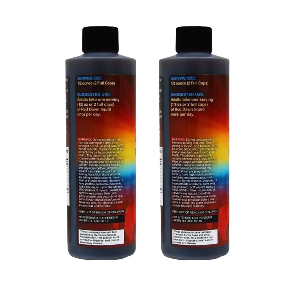 2oz Red Dawn Extra Mood Energy Enhancement Party Drink - Full Box 12 Bottles - XDeor
