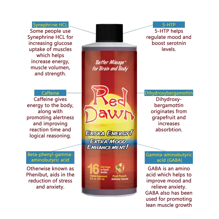 5x 8oz Red Dawn Extra Mood Energy Enhancement Party Drink Liquid RXD - XDeor