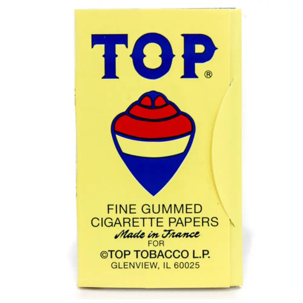 AUTHENTIC Top Fine Gummed Cigarette Rolling Papers 24 Booklets - FREE SHIPPING