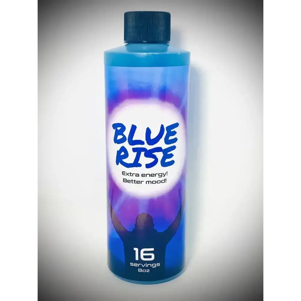 8oz Blue Rise Extra Mood Energy Red Dawn Formula Party Drink Liquid 16 Serving - Midtown Supplements