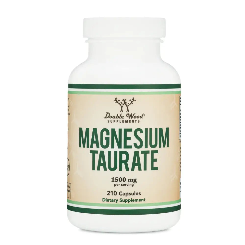 Double Wood Supplements Magnesium Taurate Supplement 1500 x 210 Vegan Capsules