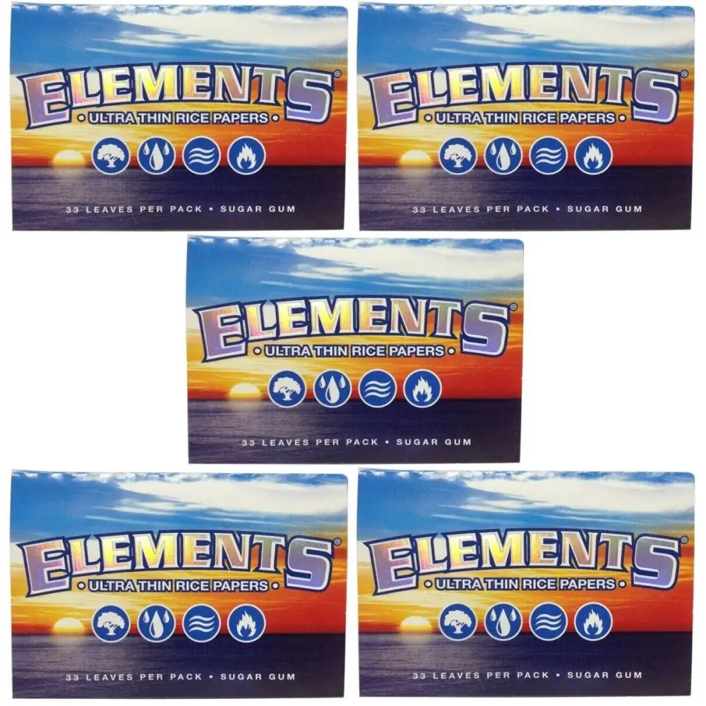 ELEMENTS 1 BOX 1.5 ROLLING PAPERS ULTRA THIN RICE 25 PK
