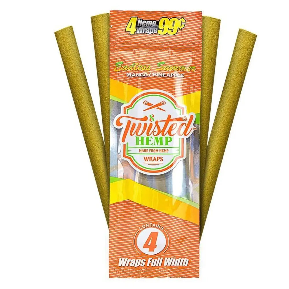 Endless Summer 60 High Quality Twisted Hemp Rolling Papers 15pack