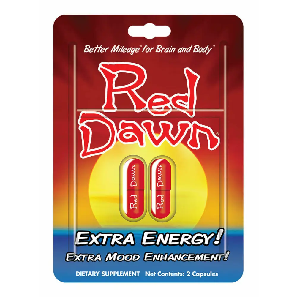 Full Box 12x Red Dawn Go The Extra Mile Extra Energy Capsule (24 Capsules) - Dietary Supplement