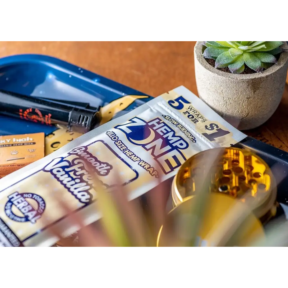 H. Zone Organic Herbal Wrap Full Box 15/5CT - 75 Wraps Total | FRENCH VANILLA