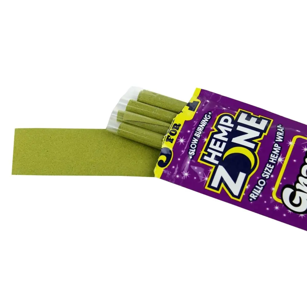 H. Zone Organic Natural Herbal Wrap Full Box 15/5CT - 75 Wraps Total | Grape