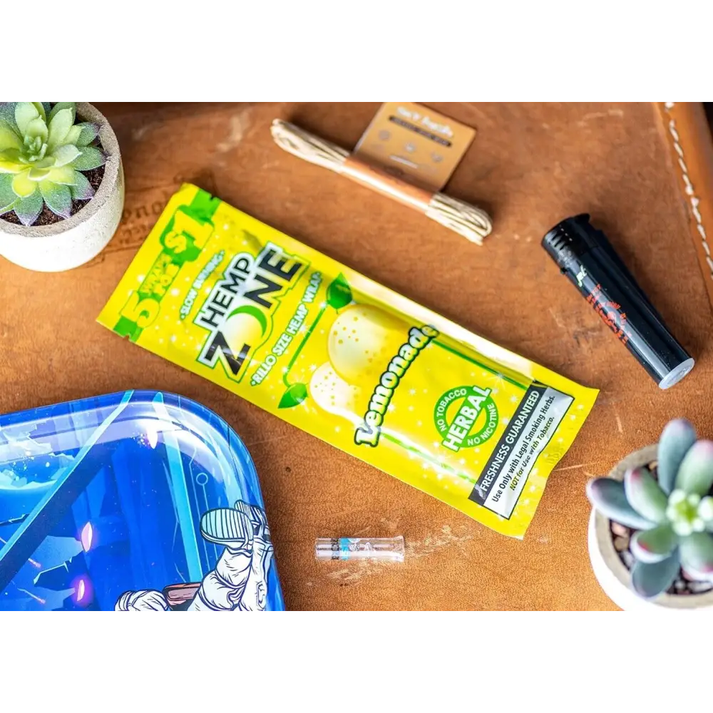 H. Zone Organic Natural Herbal Wrap Full Box 15/5CT - 75 Wraps Total | LEMONADE