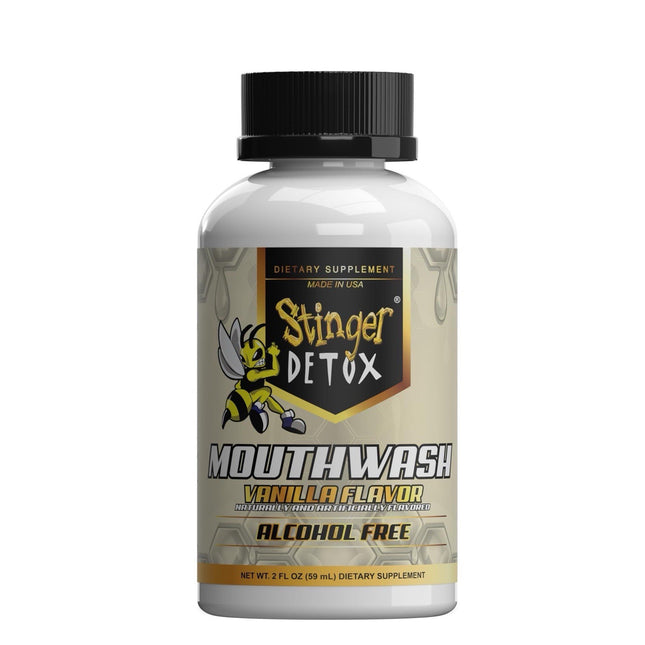 Stinger Detox Mouthwash Vanilla Flavor – 2 Fl Oz | Fast Acting Cleansing Mouthwash
