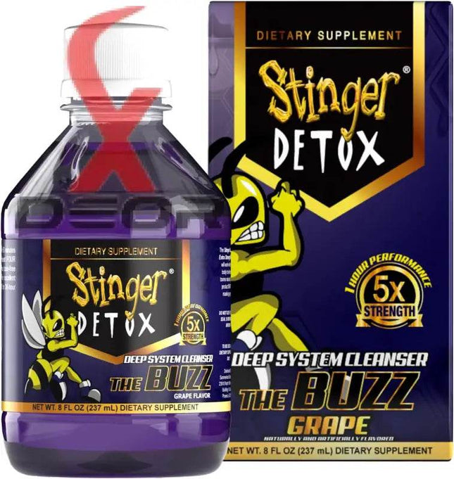 Stinger Detox Buzz 5X Extra Strength Drink – Grape – 8 FL OZ - XDeor