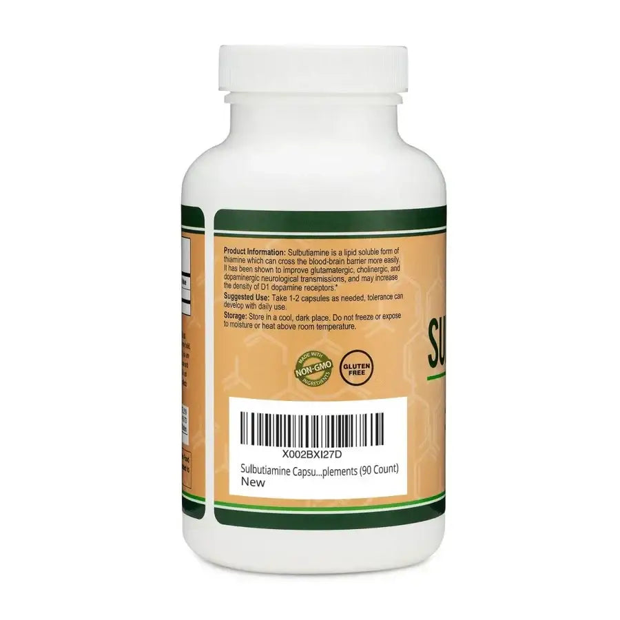 Sulbutiamine – Supports Motivation Focus & Memory (60 Capsules) - Dietary Supplement