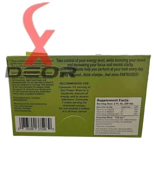 Zen Power 2oz Shot 12 Bottle of 2oz Zenpower Mood Enhancer Shot - XDeor