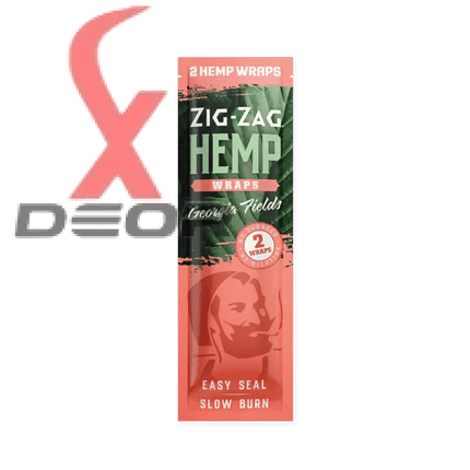 Zig-Zag Natural Hemp Wraps – Georgia Fields Flavor | 25 Packs – 2 Wraps per Pack | Non-GMO, Tobacco-Free - XDeor