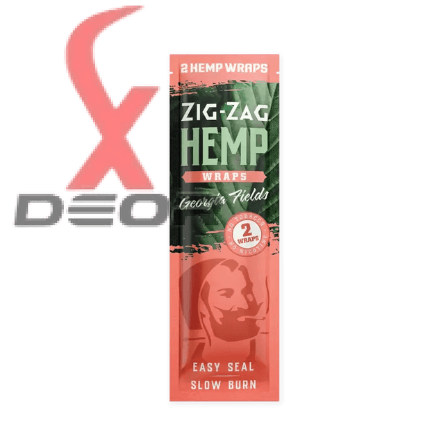 Zig-Zag Natural Hemp Wraps – Georgia Fields Flavor | 25 Packs – 2 Wraps per Pack | Non-GMO, Tobacco-Free - XDeor