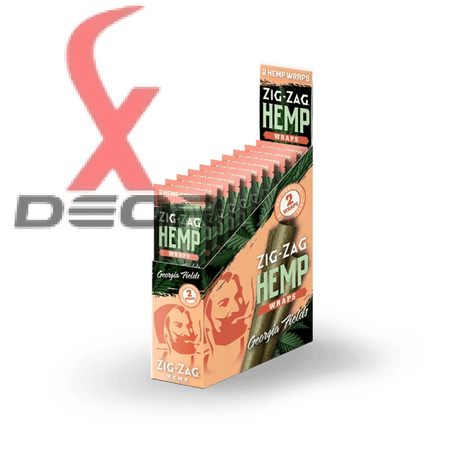 Zig-Zag Natural Hemp Wraps – Georgia Fields Flavor | 25 Packs – 2 Wraps per Pack | Non-GMO, Tobacco-Free - XDeor
