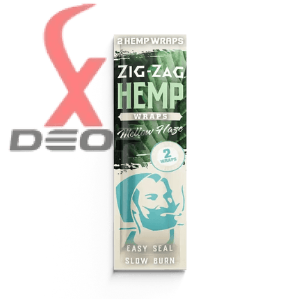 Zig-Zag Natural Hemp Wraps – Mellow Haze Flavor | 25 Packs – 2 Wraps per Pack | Non-GMO, Tobacco-Free - XDeor