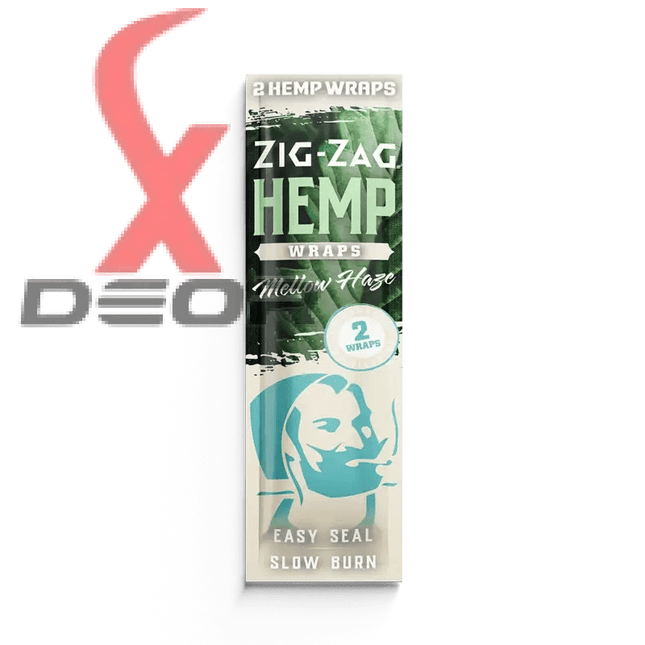 Zig-Zag Natural Hemp Wraps – Mellow Haze Flavor | 25 Packs – 2 Wraps per Pack | Non-GMO, Tobacco-Free - XDeor