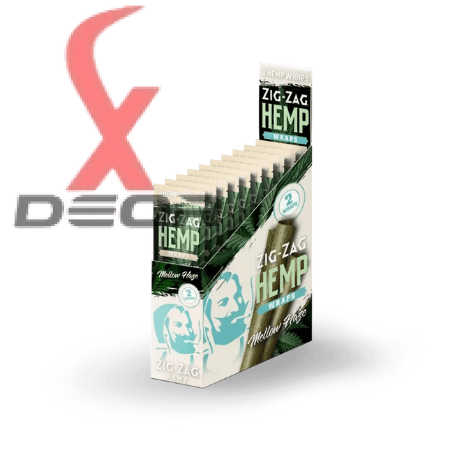 Zig-Zag Natural Hemp Wraps – Mellow Haze Flavor | 25 Packs – 2 Wraps per Pack | Non-GMO, Tobacco-Free - XDeor
