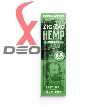 Zig-Zag Natural Hemp Wraps – OG Natural Flavor | 25 Packs – 2 Wraps per Pack | Non-GMO, Tobacco-Free - XDeor