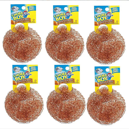 10 Pcs Chore Boy 100% Pure Copper Scrubbers Scrubbing Pads For Pots and Pans! 