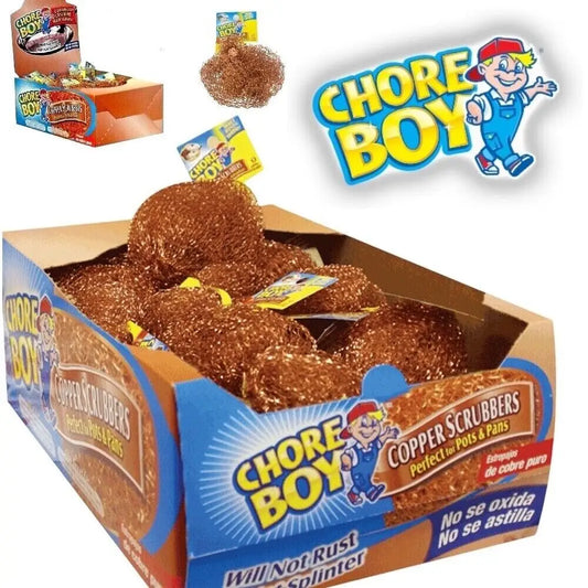 10 Pcs Chore Boy 100% Pure Copper Scrubbers Scrubbing Pads For Pots and Pans! 