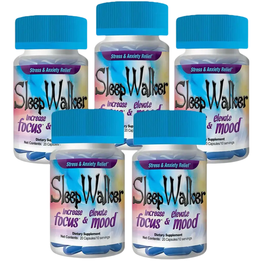 100 Capsules Sleep Walker Mood Enhancer 5 Bottles of 20 Red Dawn Pill Caps Georgia Wholesale
