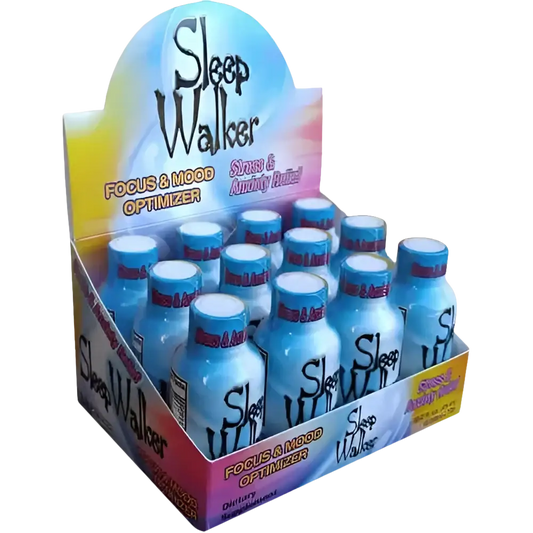 12 Bottles 2oz Sleep Walker Shot Focus & Mood Optimizer Full Box Georgia Wholesale
