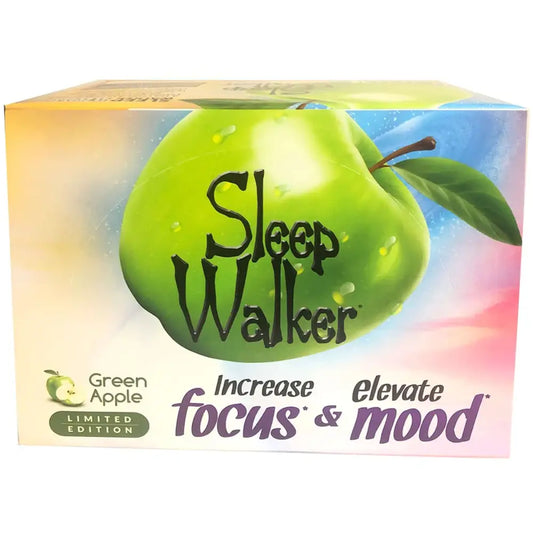 12 Bottles 2oz Sleep Walker Shot Green Apple Focus & Mood Optimizer Full Box - Dietary Supplement
