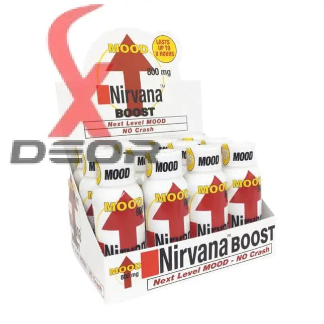 2oz Nirvana Boost Mood Enhancer Shot Supplement 800mg Full Box - Dietary Supplement
