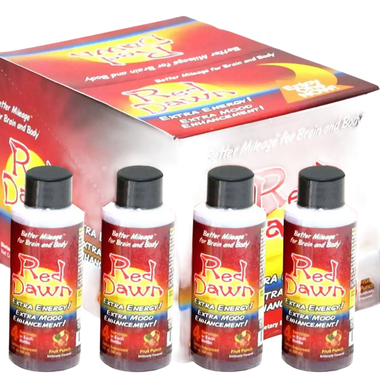 2oz Red Dawn Original Formula Extra Mood Energy Party Drink Full Box 12 Bottles Georgia Wholesale