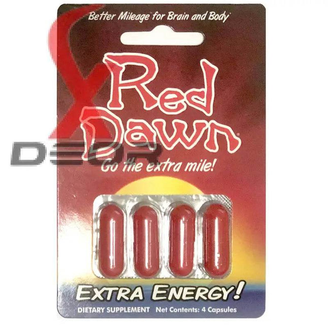 2x Red Dawn Go The Extra Mile Extra Energy Capsule (8 Capsules) - XDeor