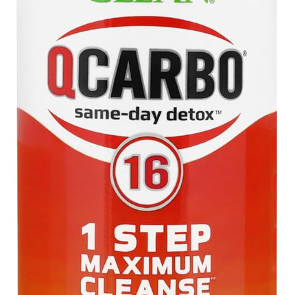 Herbal Clean QCarbo16 – Premium Same-Day Detox – Strawberry Mango – 16 fl oz