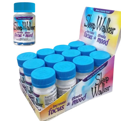 80 Capsules Sleep Walker Mood Enhancer 4 Bottles of 20 Red Dawn Pill Caps - XDeor