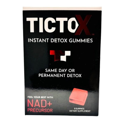 TICTOX Instant Detox Gummies – 6 Gummies | NAD+ Precursor Detox Formula