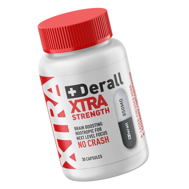 Derall Xtra Strength Brain Boosting NooTropics Next Level Focus 30 Count