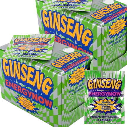 Ginseng Energy Now – Herbal Supplement – 2 Boxes of 24 Packs (3 Capsules Each)