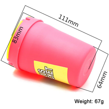 Plastic Butt Bucket Luminous Car Ashtray – 2 Pack | Glow-in-the-Dark Auto Ashtray