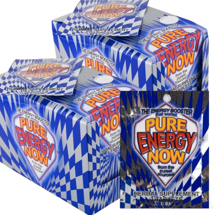 Pure Energy Now – Herbal Energy Booster Tablets | Natural Focus 2 BOXES OF 24 PACKS EACH