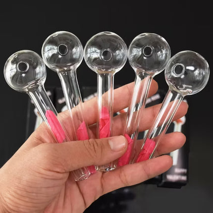 I LOVE YOU Rose Glass Pipe – 24 PCS Display Box | Large 6" Premium Glass Roses