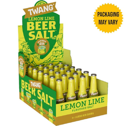 Twang Lemon Lime Beer Salt – 1.4 oz Bottles (10 Bottles) | Classic Citrus Seasoning for Beer, Veggies & Meats