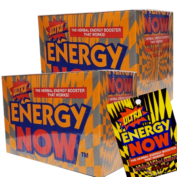 Ultra Energy Now – Herbal Energy Supplement | 2 Boxes (24 Packs x 3 Tablets Each)