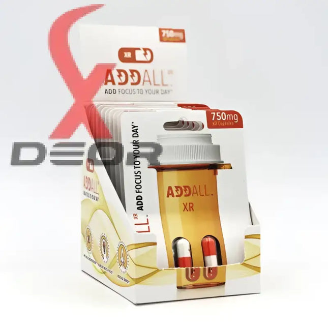 Addall XR Brain Booster – Focus Memory & Clarity 750mg | 2 Boxes (48 Capsules Total) - Dietary Supplement