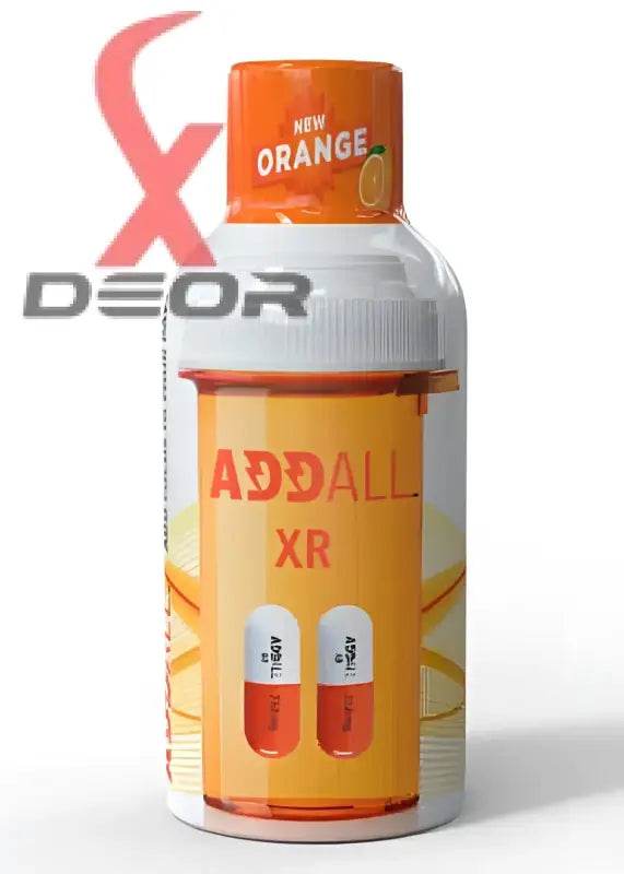 Addall XR Orange Brain Booster Shot 2oz – Memory & Focus Concentrate | 12 Bottles - XDeor