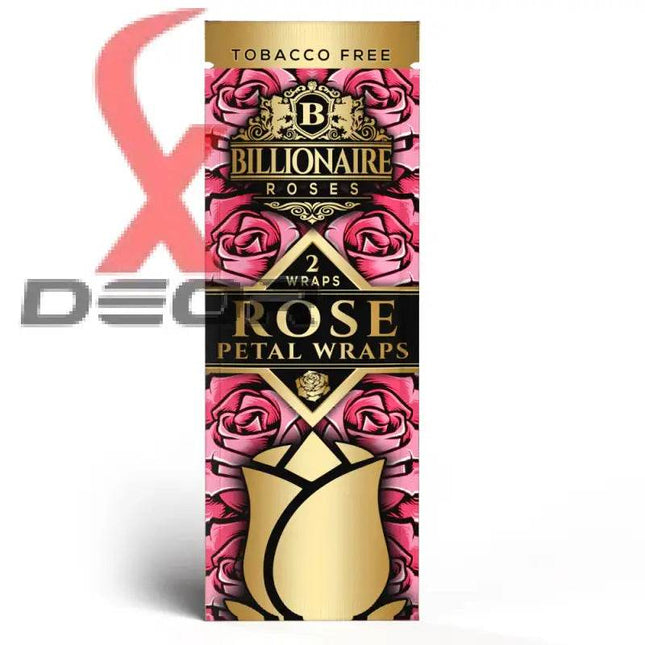 Billionaire Rose Petal Wraps – Natural Floral Wraps (Full Box of 25 Packs, 2 Wraps Each) - XDeor