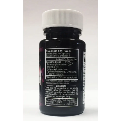 Blackstone Labs Euphoria – Natural Mood Booster & Hangover-Free Relaxation 2 Bottles (16 Count) - Dietary Supplement