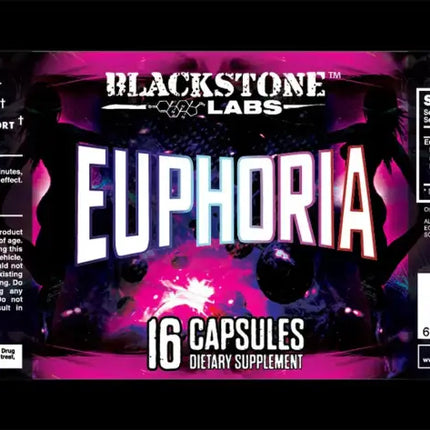 Blackstone Labs Euphoria – Natural Mood Booster & Hangover-Free Relaxation (16 Count).