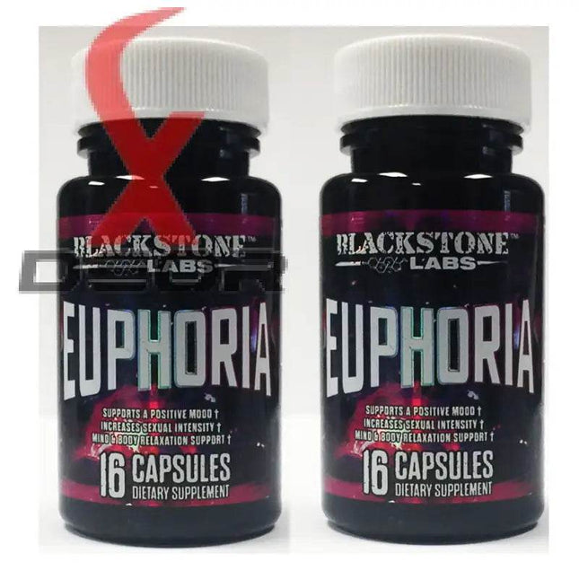 Blackstone Labs Euphoria – Natural Mood Booster & Hangover-Free Relaxation 2 Bottles (16 Count) - XDeor