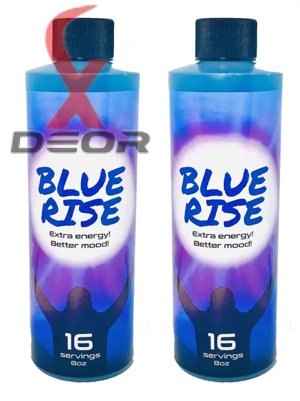 Blue Rise Extra Mood & Energy Drink – 8oz | Red Dawn Formula | 16 Servings | 2 Bottles.