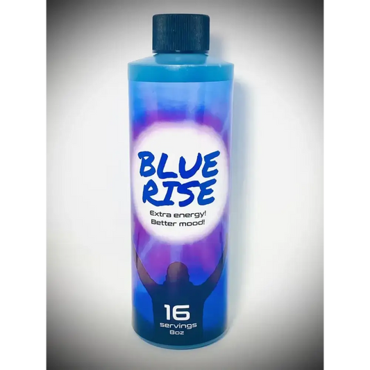 8oz Blue Rise Extra Mood Energy Red Dawn Formula Party Drink Liquid 16 Serving - Midtown Supplements